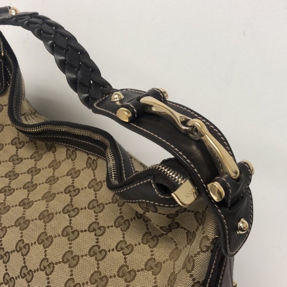 Gucci Natural Monogram Canvas Pelham Hobo Bag - Picture 5 of 14